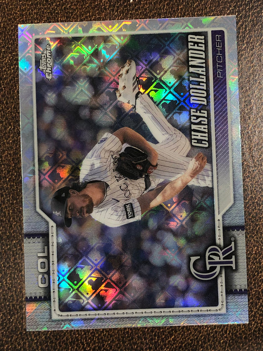 Chase Dollander - 2026 Topps Chrome Logofractor - Base Logofractor - Rockies