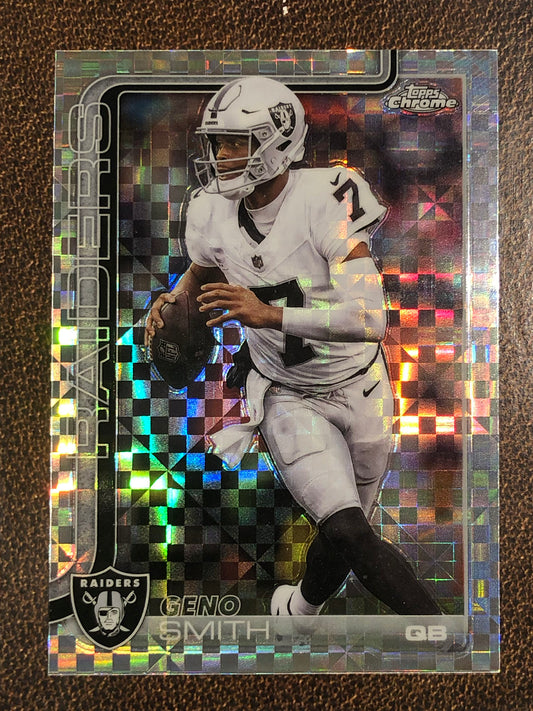 Geno Smith - 2025 Topps Chrome - XFractor - Raiders