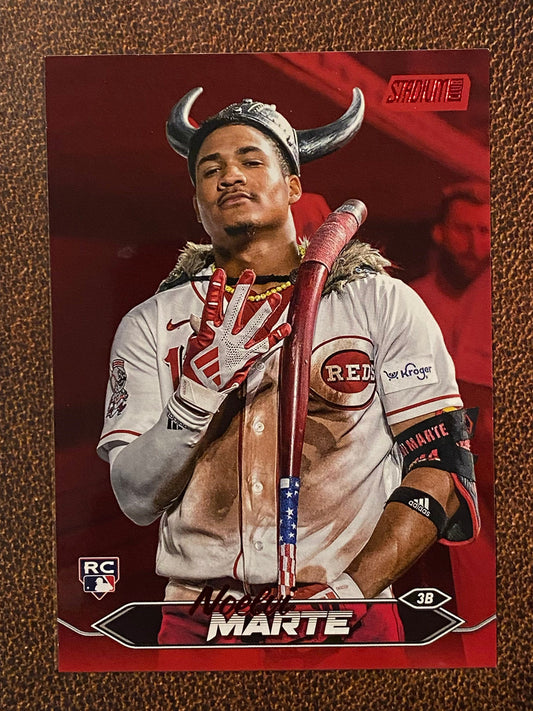 Noelvi Marte - 2024 Topps Stadium Club - Red Foil - Reds