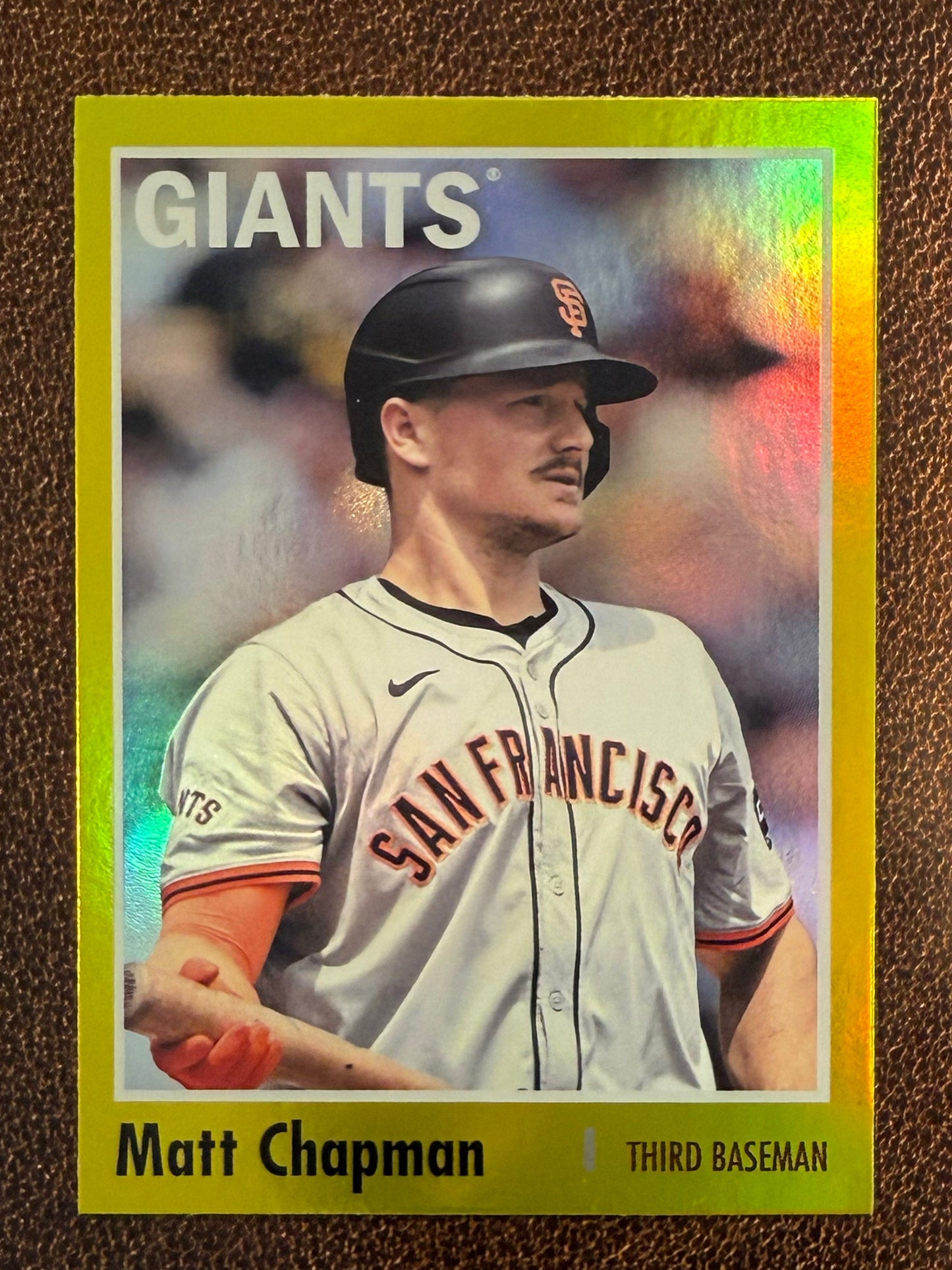 Matt Chapman - 2024 Topps Archives - Yellow Foil - Giants