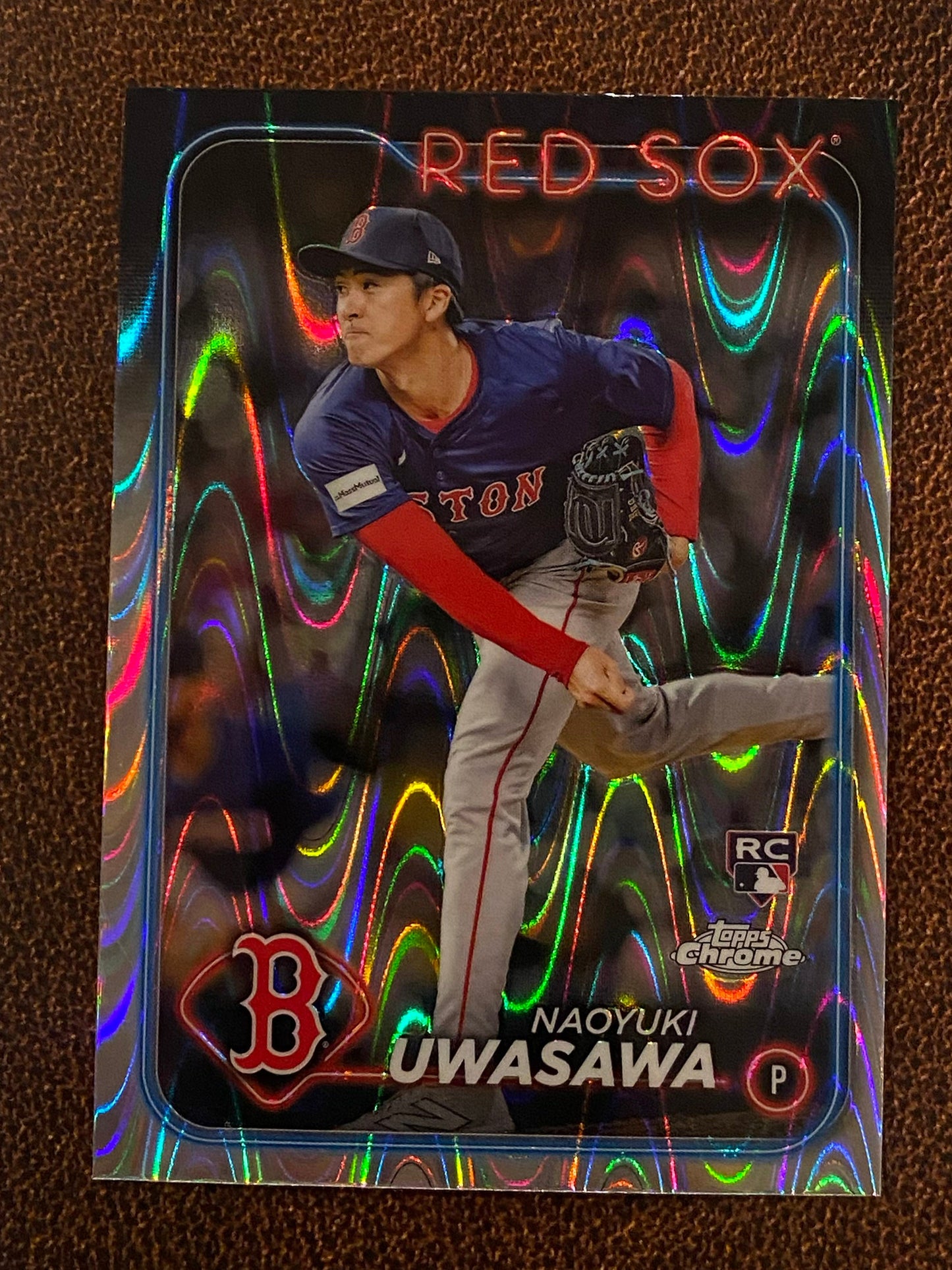 Naoyuki Uwasawa - 2024 Topps Chrome Update - Raywave Refractor - Red Sox