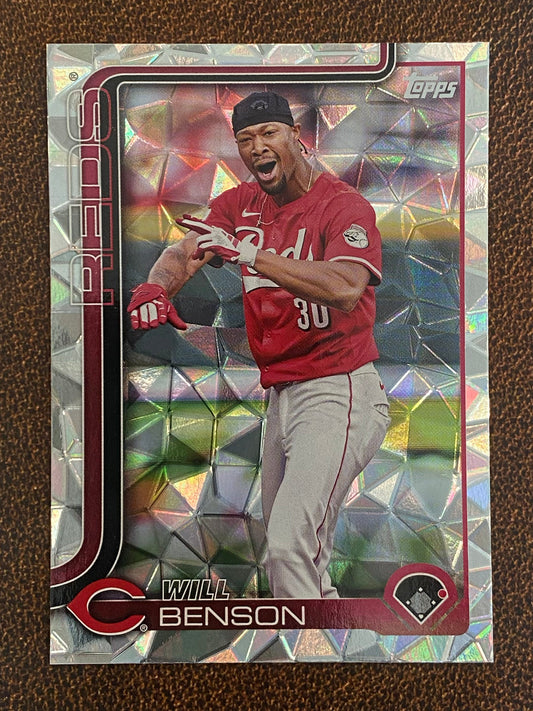 Will Benson - 2025 Topps Series 1 - Diamante - Reds