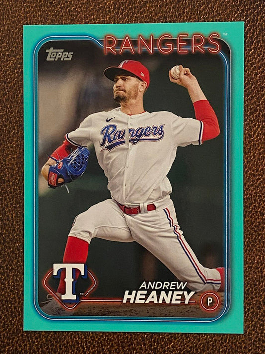 Andrew Heaney - 2024 Topps Series 2 - Aqua Parallel - Rangers