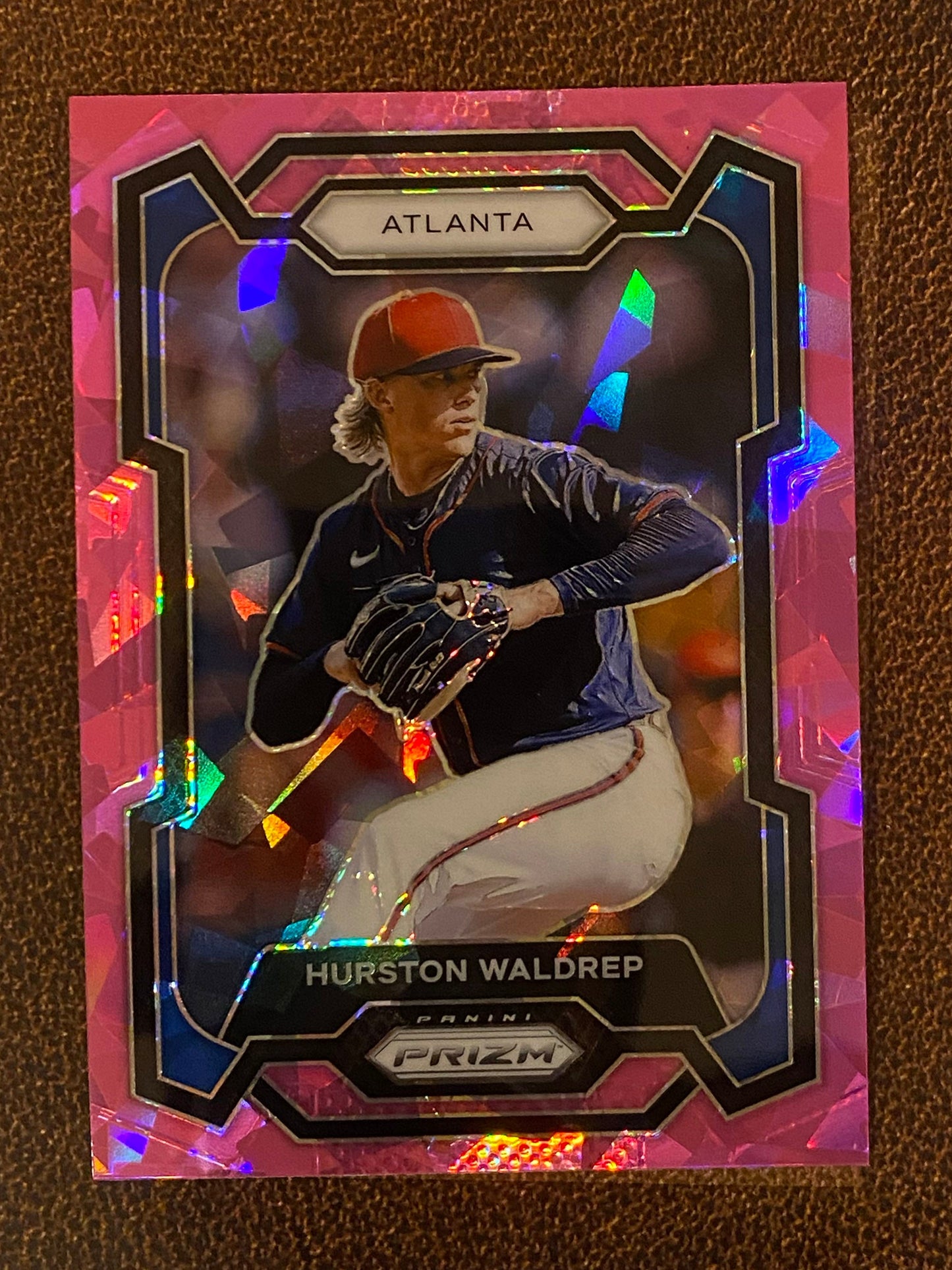 Hurston Waldrep - 2024 Panini Prizm - Pink Ice Mega - Braves