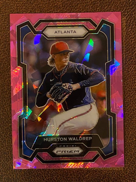 Hurston Waldrep - 2024 Panini Prizm - Pink Ice Mega - Braves