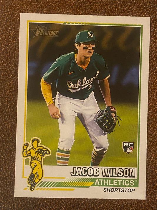 Jacob Wilson - 2025 Topps Heritage - Redefined Insert - Athletics