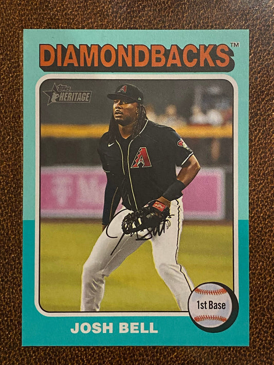 Josh Bell - 2024 Topps Heritage High Number - Aqua Border - Diamondbacks