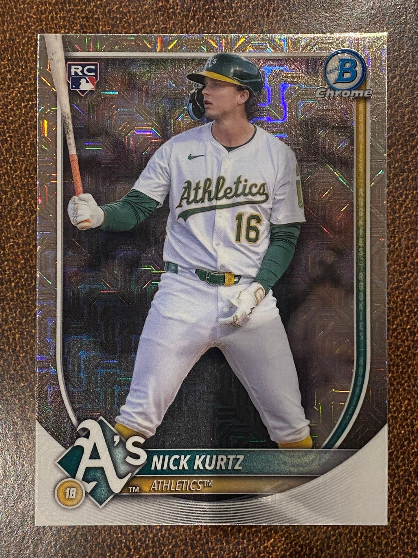 Nick Kurtz - 2025 Bowman Chrome - Mojo Rookie - Athletics