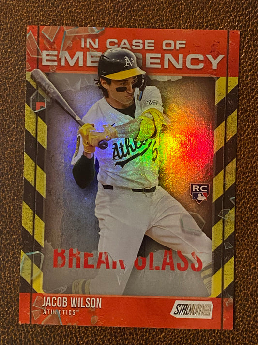Jacob Wilson - 2025 Topps Stadium Club - Break Glass Insert - Athletics