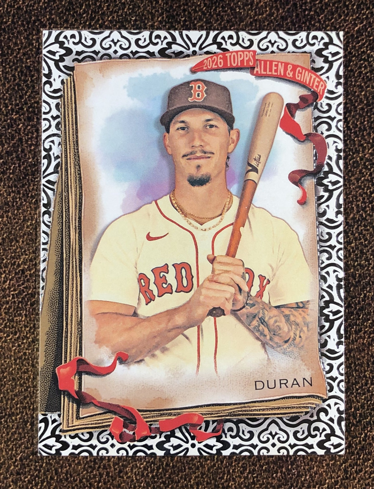 Jarren Duran - 2026 Topps Allen & Ginter - Foil Filagree - Red Sox