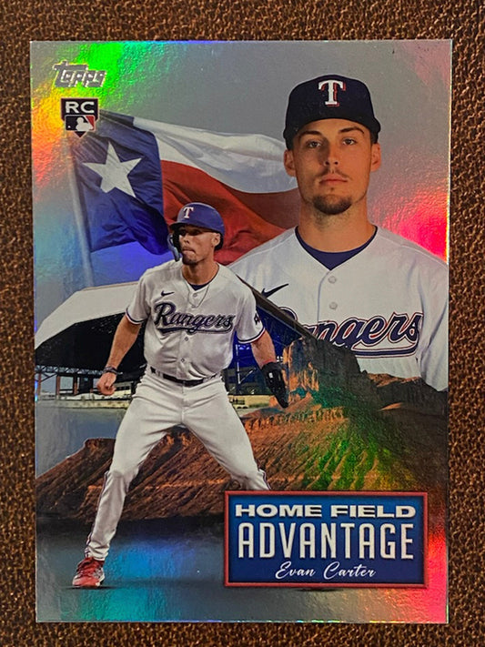 Evan Carter - 2024 Topps Series 2 - Home Field Advantage - Rangers