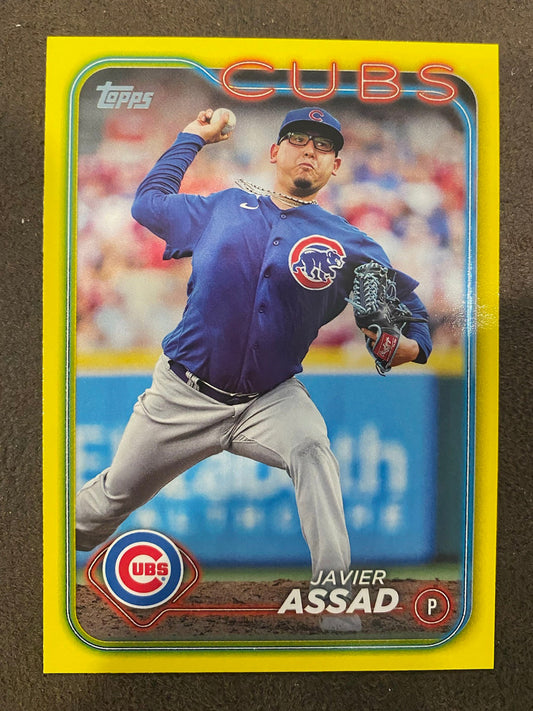 Javier Assad - 2024 Topps Series 2 - Yellow Parallels - Cubs