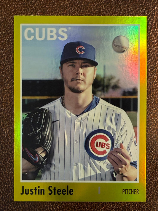 Justin Steele - 2024 Topps Archives - Yellow Foil - Cubs
