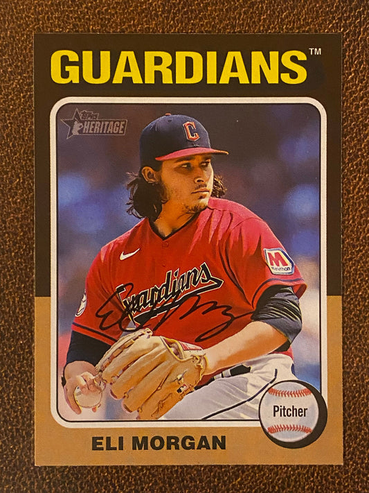 Eli Morgan - 2024 Topps Heritage - Low Number Short Prints - Guardians