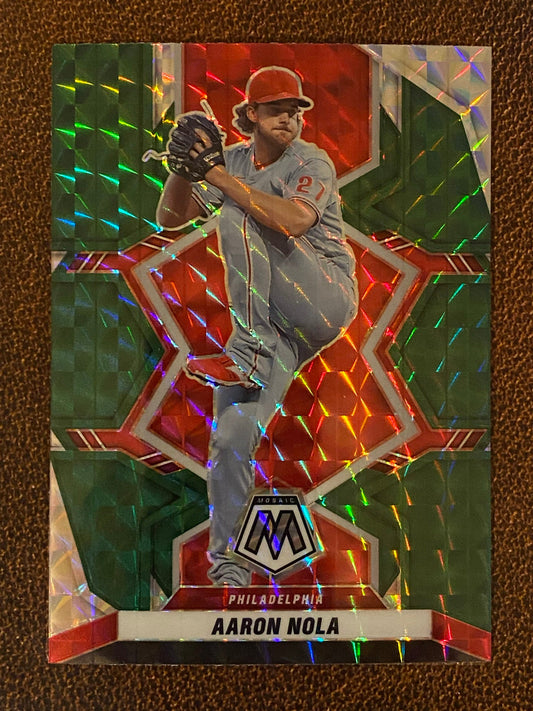 Aaron Nola - 2022 Mosaic - Green - Phillies