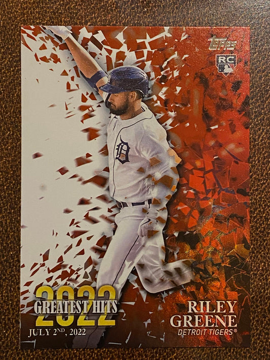 Riley Greene - 2023 Topps Series 1 - Greatest Hit Inserts - Tigers