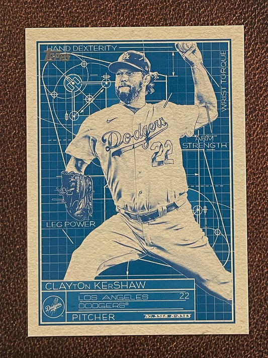 Clayton Kershaw - 2024 Topps Series 1 - Superstar Blueprint - Dodgers