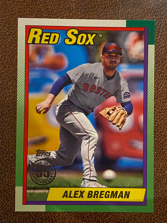 Alex Bregman - 2025 Topps Series 2 - 1990 Insert - Red Sox