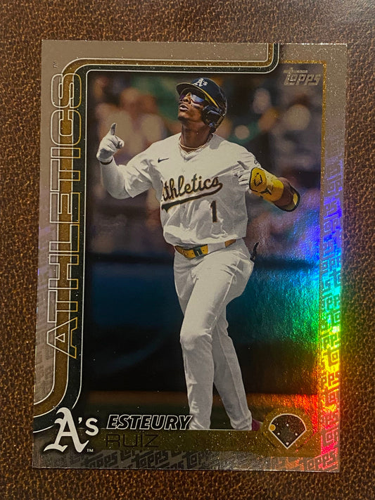 Esteury Ruiz - 2025 Topps Series 2 - Fanatics Exclusive Topps Foil Border - Athletics