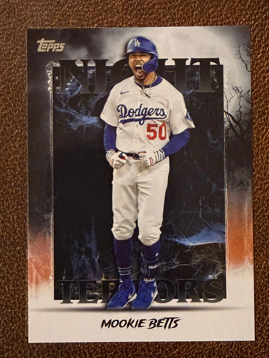 Mookie Betts - 2025 Topps Update - Night Terrors Insert - Dodgers