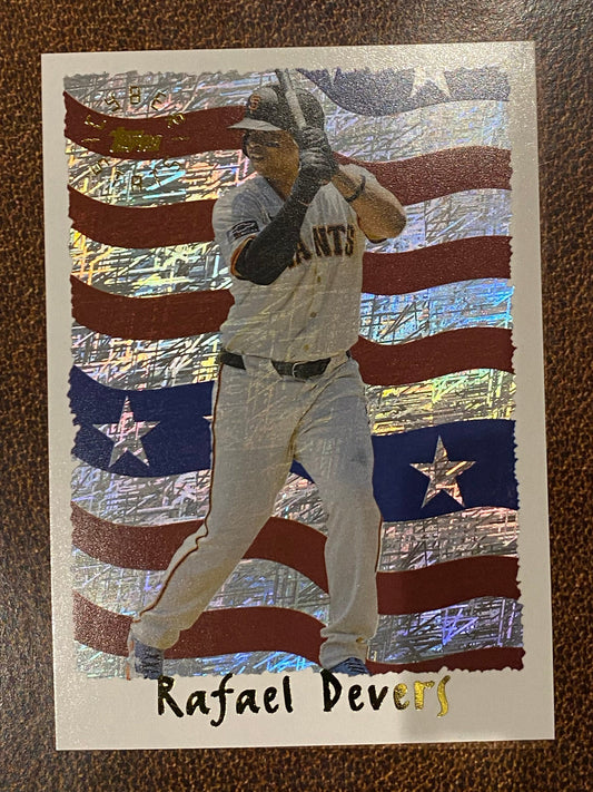 Rafael Devers - 2025 Topps Archives - Cyberstats Insert - Giants