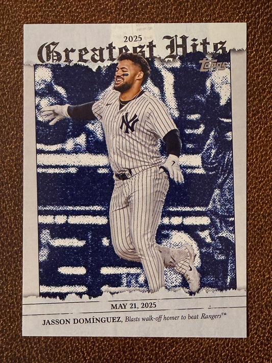 Jasson Dominguez - 2026 Topps Series 1 - Greatest Hits Insert - Yankees