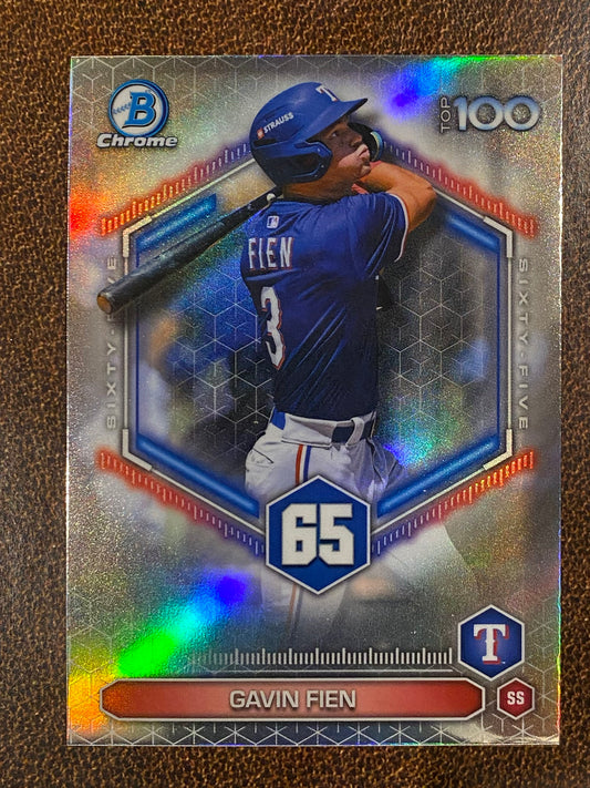 Gavin Fien - 2026 Bowman - Scouts Top 100 Insert - Rangers