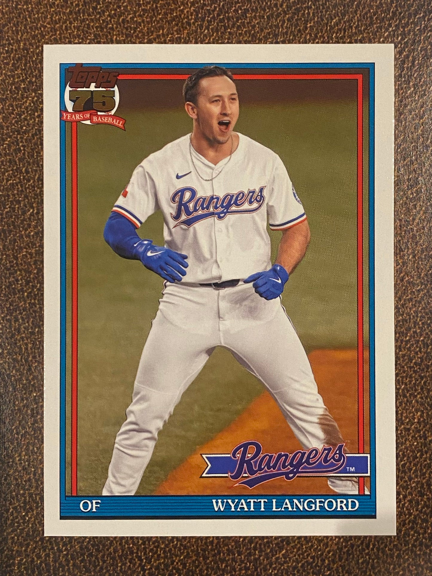 Wyatt Langford - 2026 Topps Series 2 - 1991 Topps - Rangers