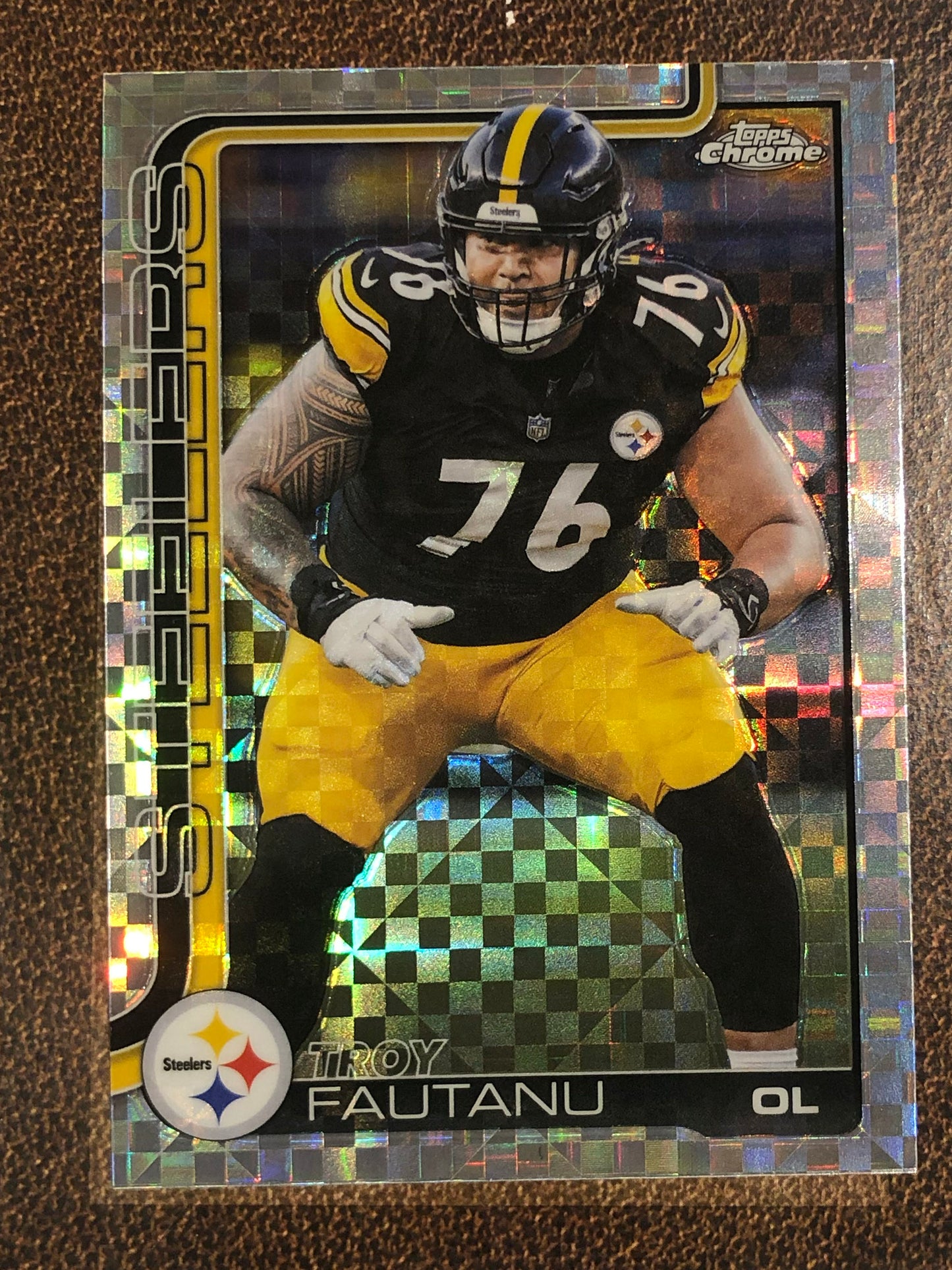Troy Fautanu - 2025 Topps Chrome - XFractor - Steelers