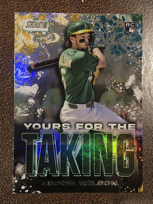 Jacob Wilson - 2025 Topps Stadium Club - Yours for the Taking - Athletics