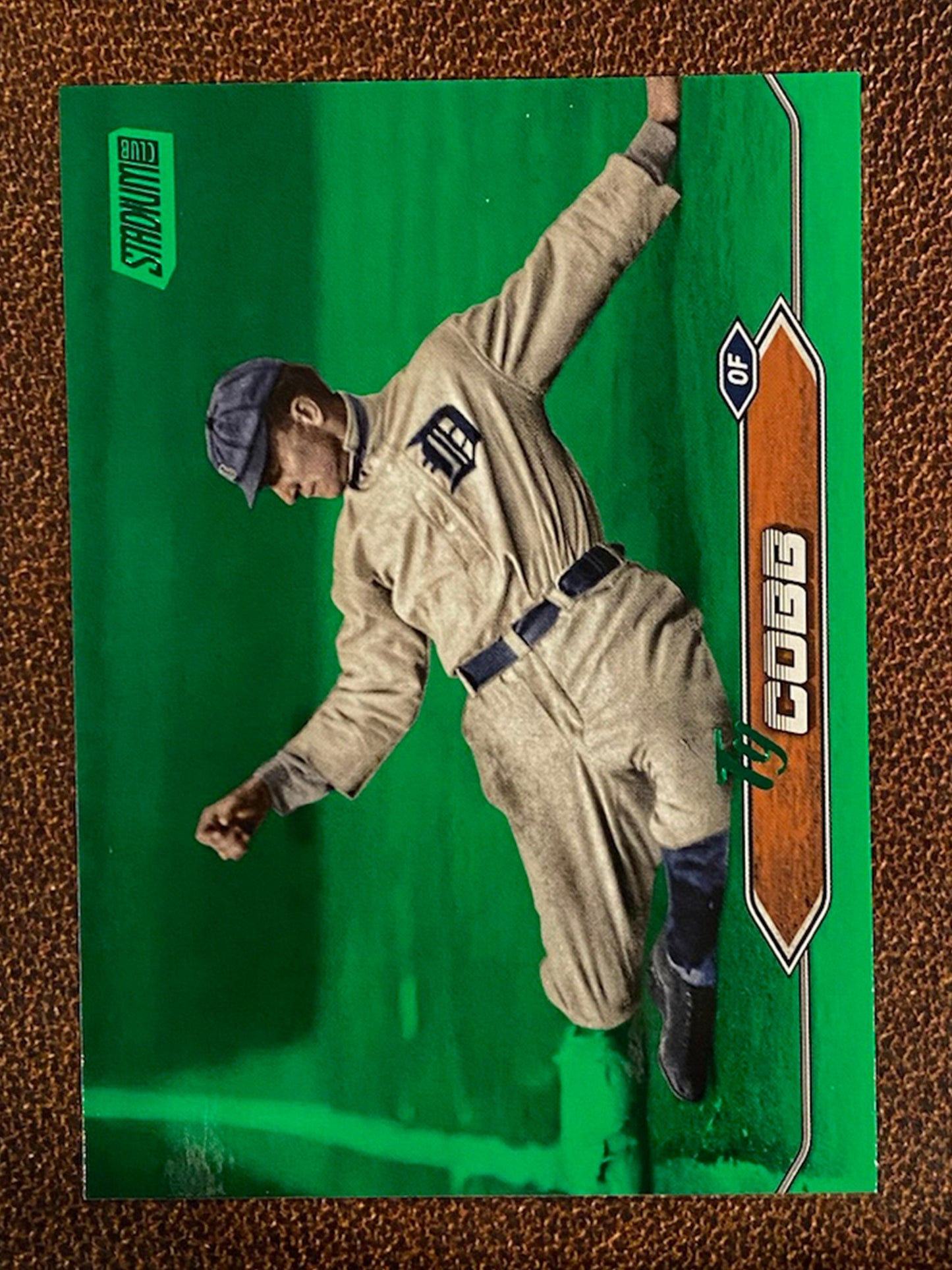 Ty Cobb - 2024 Topps Stadium Club - Green Foil /199 - Tigers