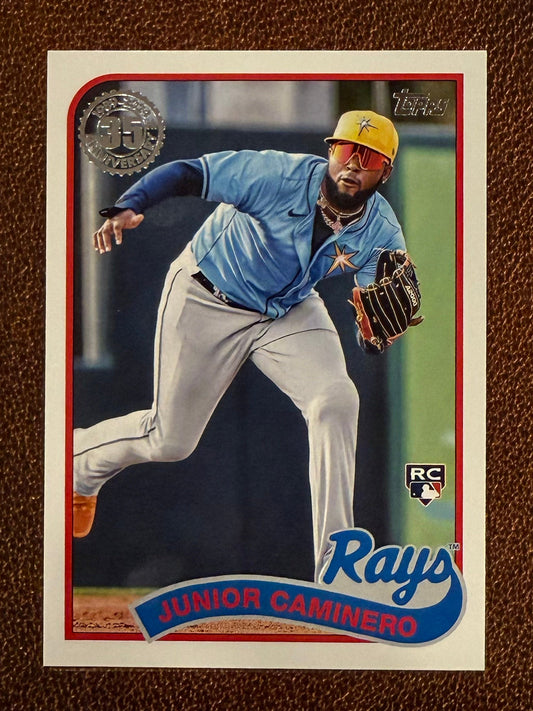 Junior Caminero - 2024 Topps Update - 1989 Insert - Rays