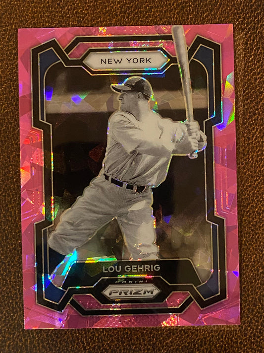 Lou Gehrig - 2024 Panini Prizm - Pink Ice Mega - Yankees