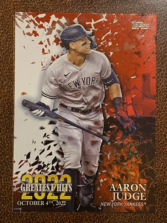 Aaron Judge - 2023 Topps Series 1 - Greatest Hit Inserts (22GH-25) - Yankees