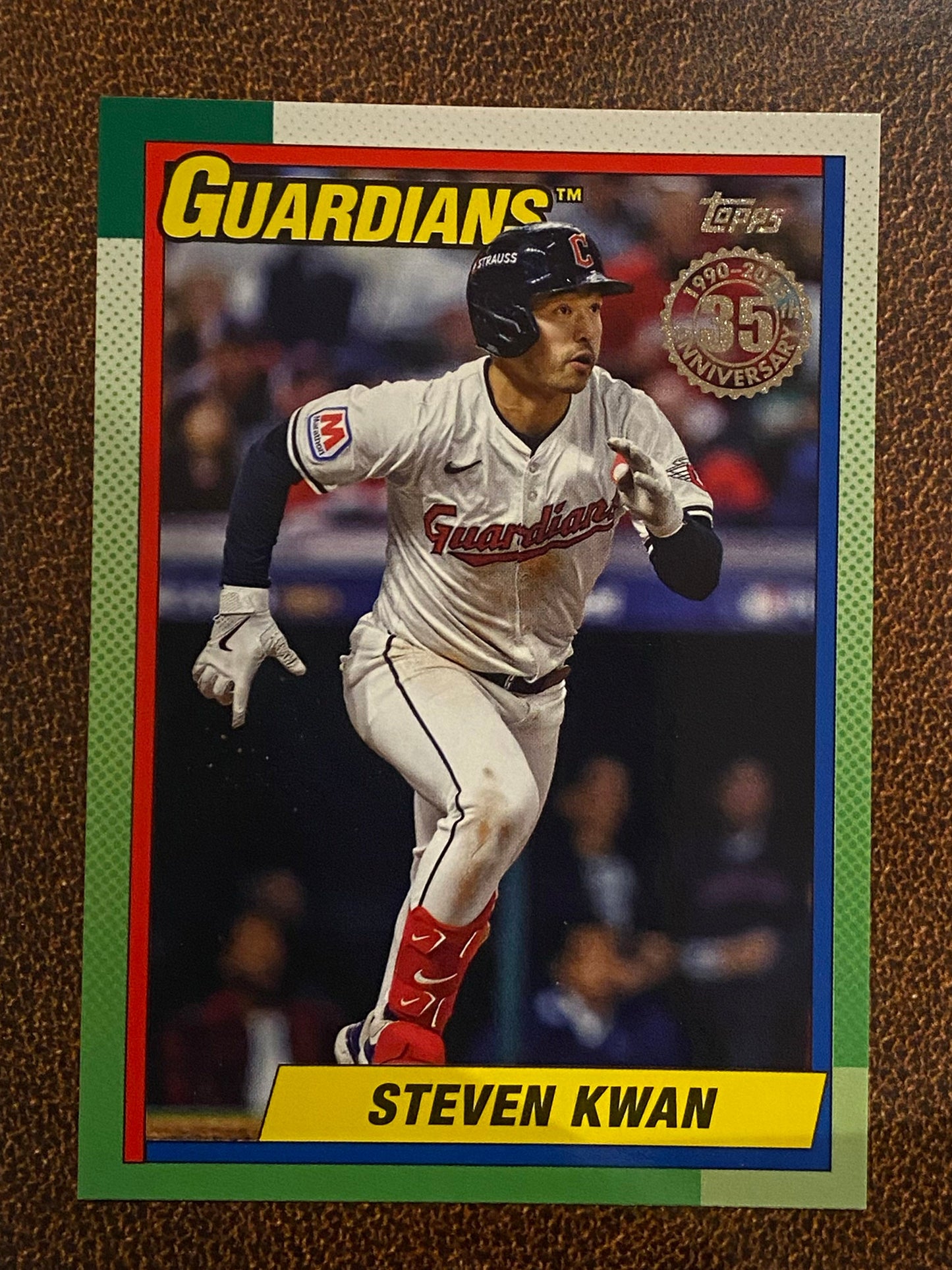 Steven Kwan - 2025 Topps Series 2 - 1990 Insert - Guardians