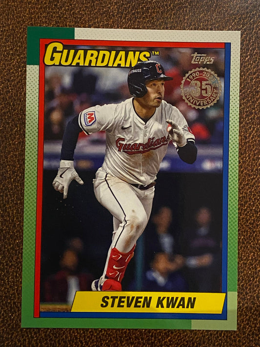 Steven Kwan - 2025 Topps Series 2 - 1990 Insert - Guardians