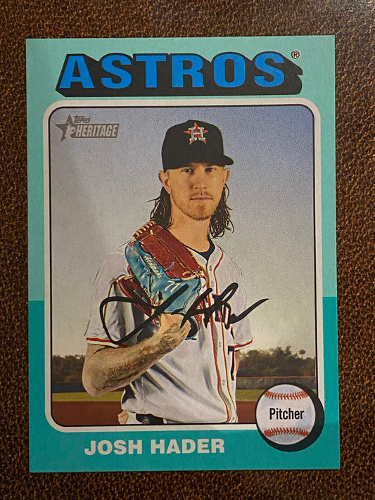 Josh Hader - 2024 Topps Heritage High Number - Aqua Border - Astros