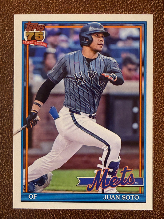 Juan Soto - 2026 Topps Series 1 - 1991 Insert - Mets