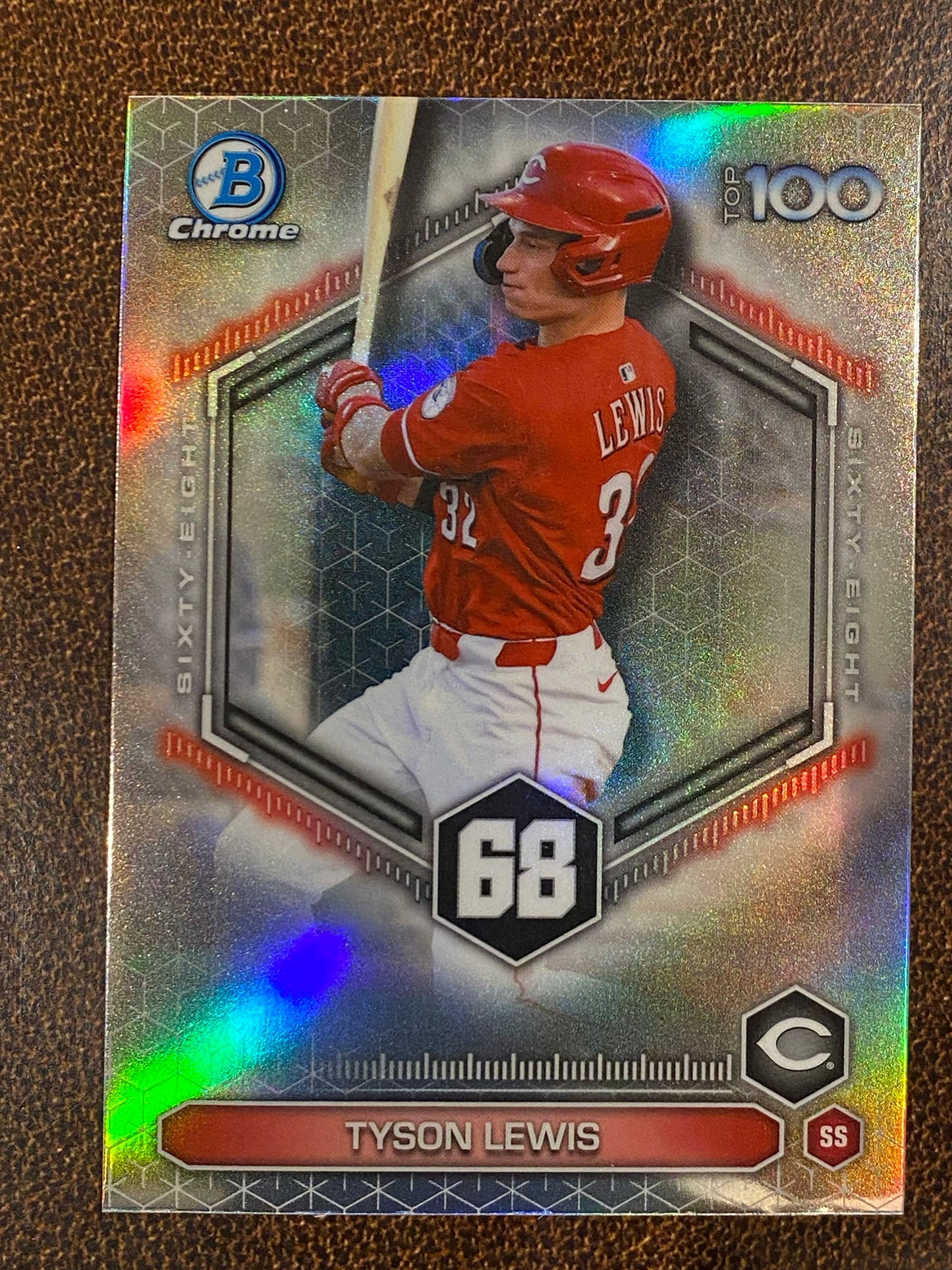 Tyson Lewis - 2026 Bowman - Scouts Top 100 Insert - Reds