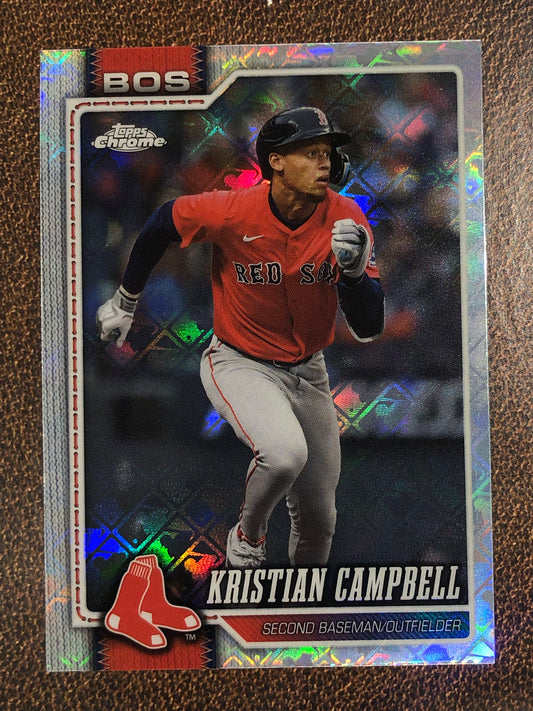 Kristian Campbell - 2026 Topps Chrome Logofractor - Base Logofractor - Red Sox