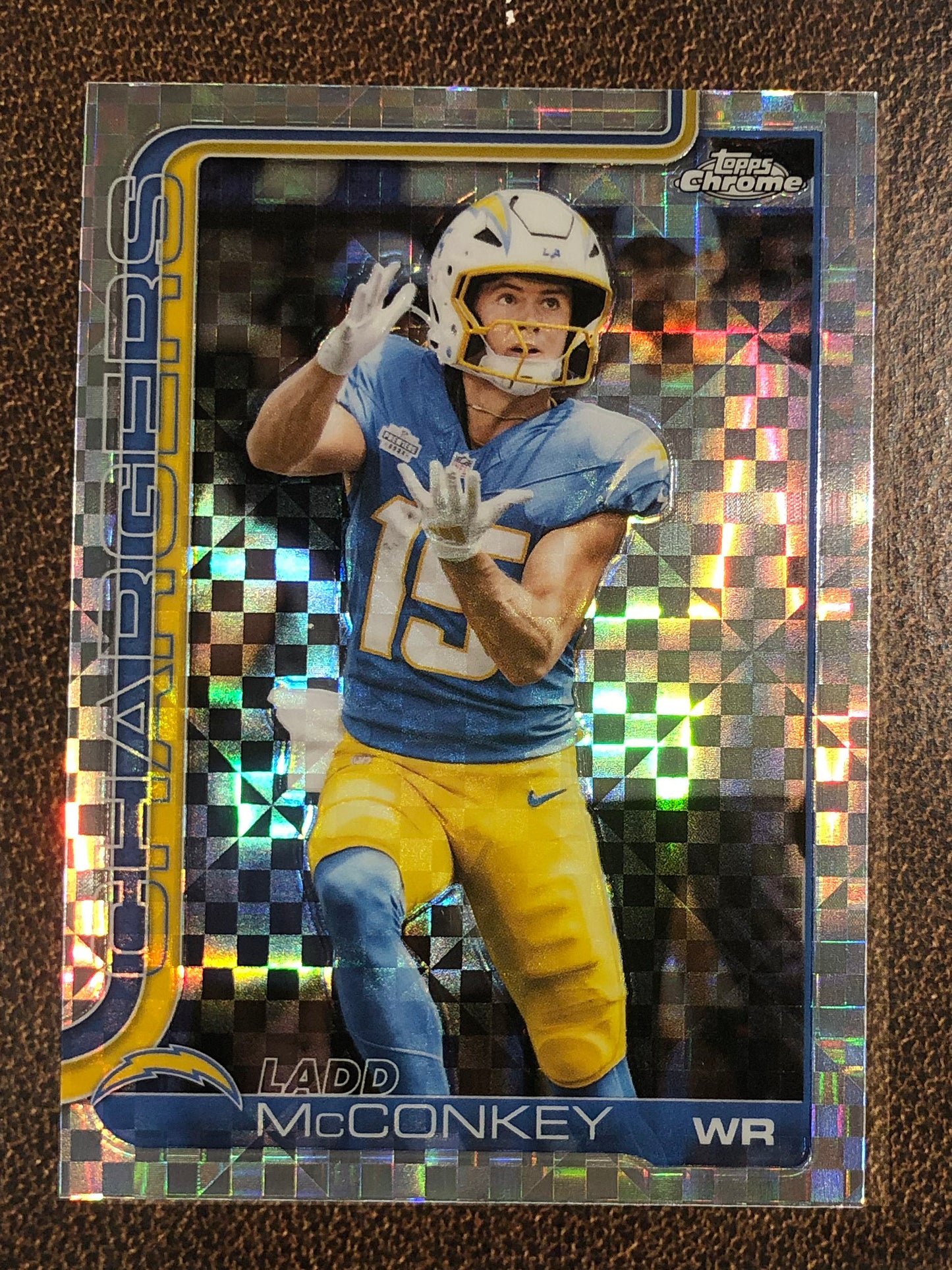 Ladd McConkey - 2025 Topps Chrome - XFractor - Chargers