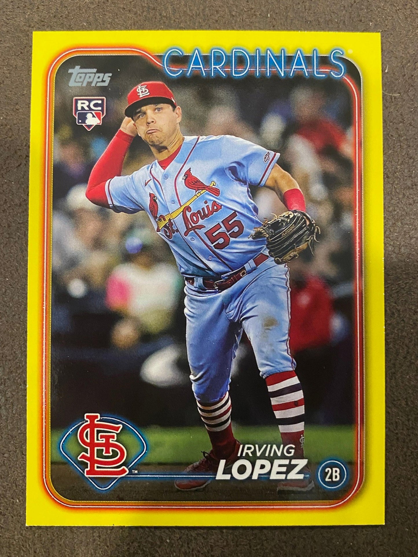 Irving Lopez - 2024 Topps Series 2 - Yellow Parallels - Cardinals