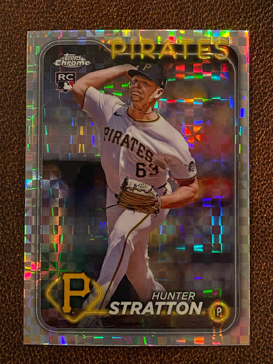 Hunter Stratton - 2024 Topps Chrome Update - XFractor - Pirates