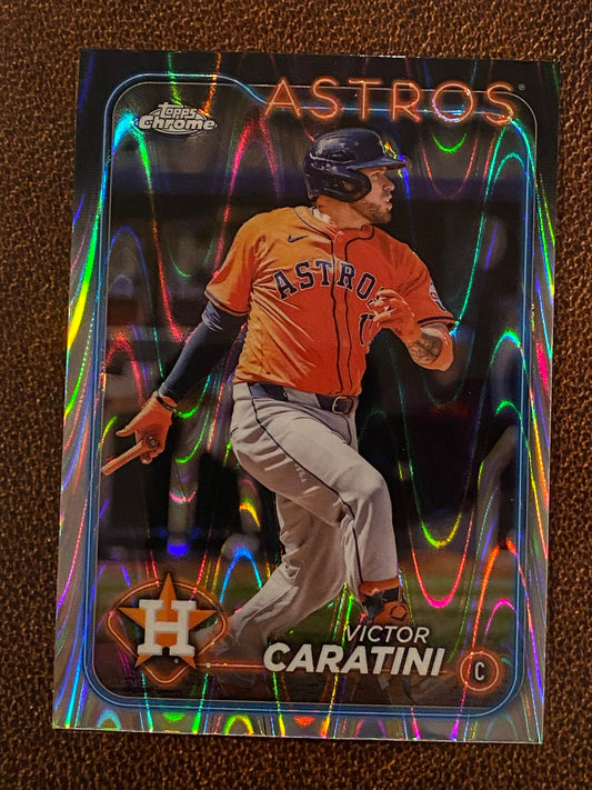 Victor Caratini - 2024 Topps Chrome Update - Raywave Refractor - Astros