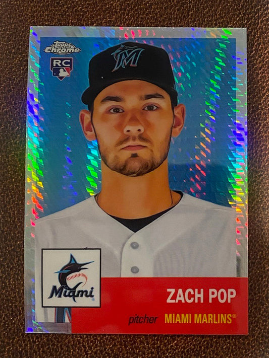 Zach Pop - 2022 Topps Chrome Platinum Anniversary - Prism Refractor - Marlins