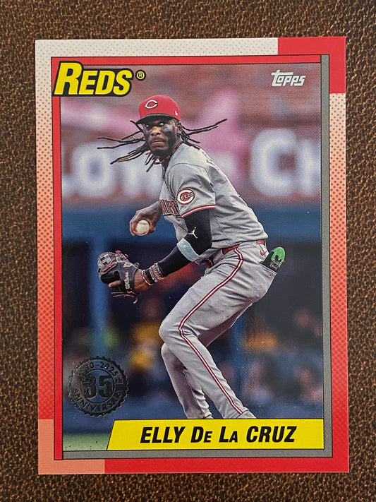 Elly De La Cruz - 2025 Topps Series 1 - 1990 Insert - Reds