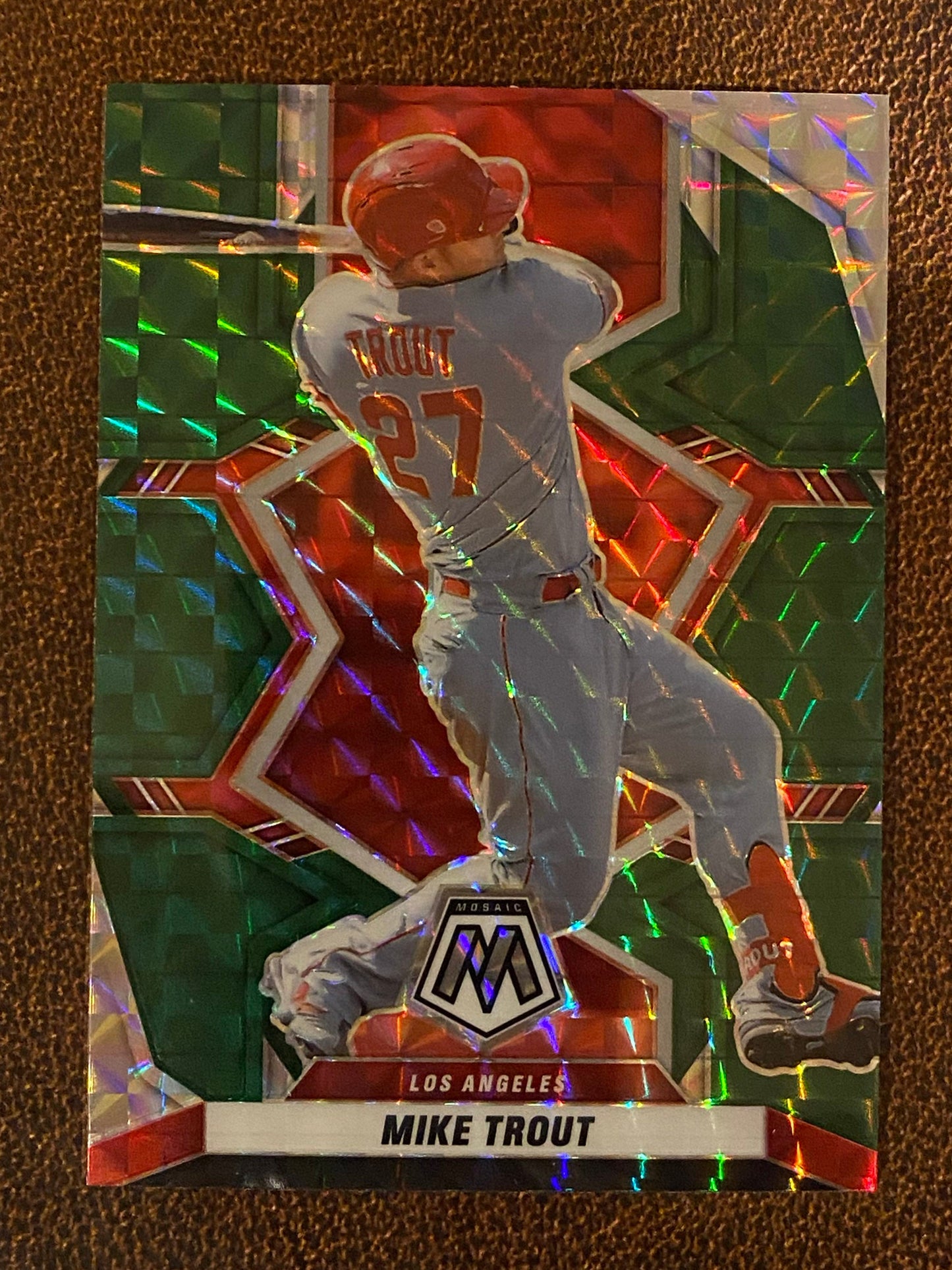 Mike Trout - 2022 Mosaic - Green - Angels