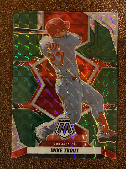Mike Trout - 2022 Mosaic - Green - Angels