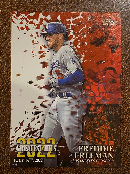 Freddie Freeman - 2023 Topps Series 1 - Greatest Hit Inserts - Dodgers