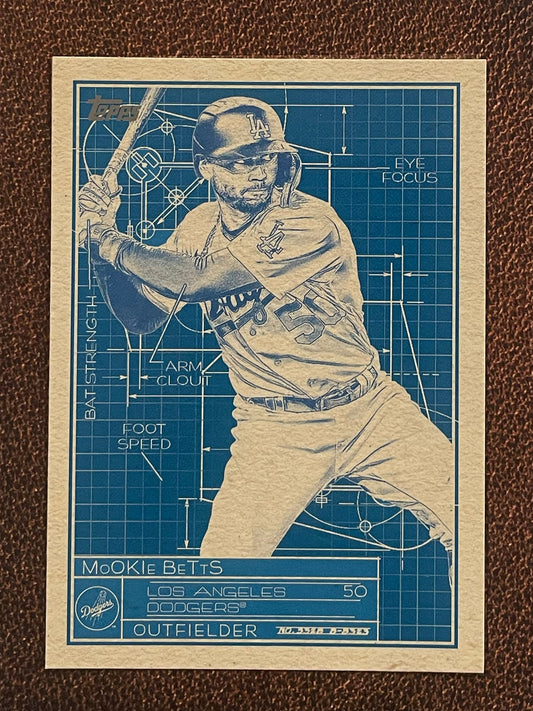 Mookie Betts - 2024 Topps Series 1 - Superstar Blueprint - Dodgers